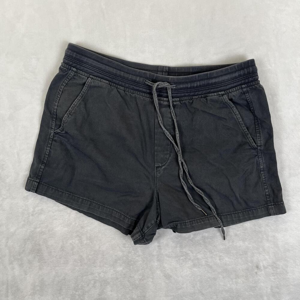 Gap Shorts Womens Medium Gray Chino Drawstring Elastic Waist 4 Inseam